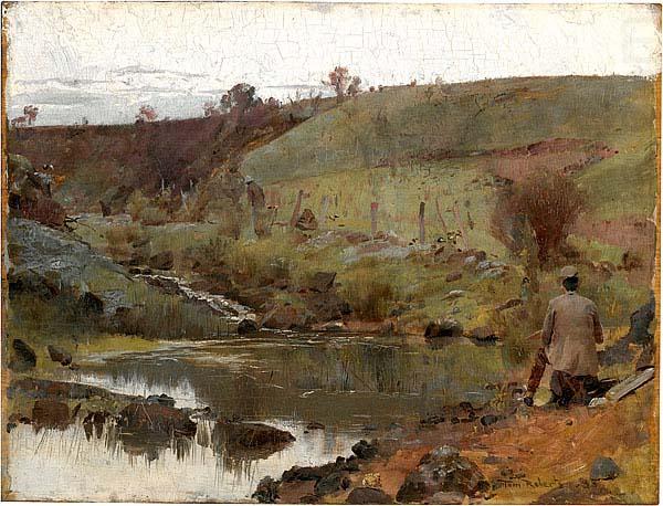 Tom roberts A quiet day on Darebin Creek china oil painting image